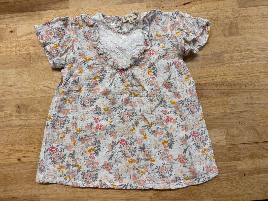 Jessica Simpson Floral Muslin Shirt Dress 3T
