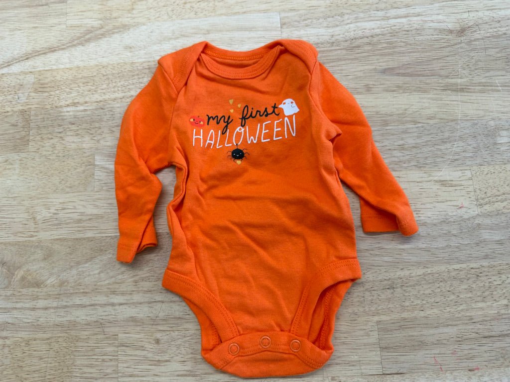 Carter’s “My First Halloween” Bodysuit | Size NB - Nest and Sprout - Consignment