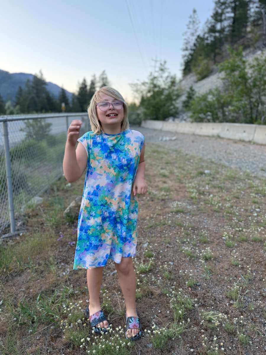 Reima Vilakka Cooling Dress Kids UPF 40+ | Fresh Blue - Nest and Sprout - Reima