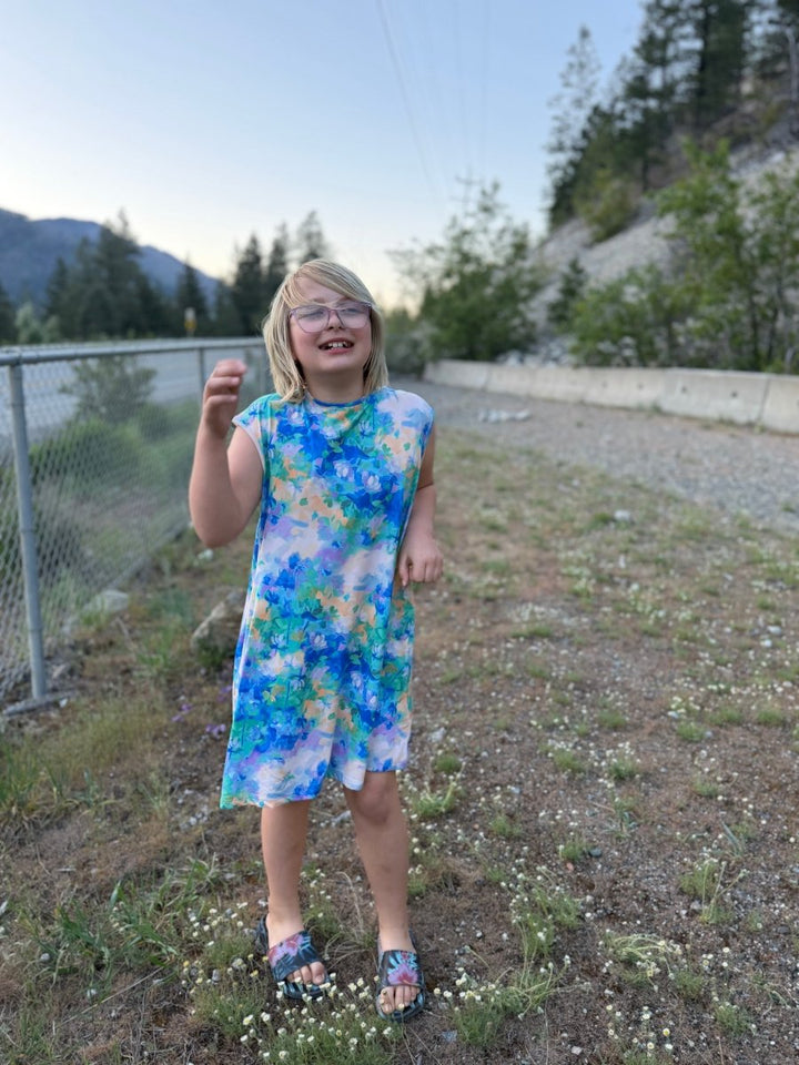 Reima Vilakka Cooling Dress Kids UPF 40+ | Fresh Blue - Nest and Sprout - Reima