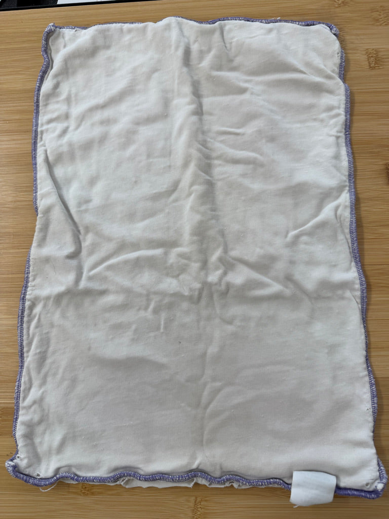 Geffen Baby Prefold Insert – One Size | Purple Hemp/Cotton Blend