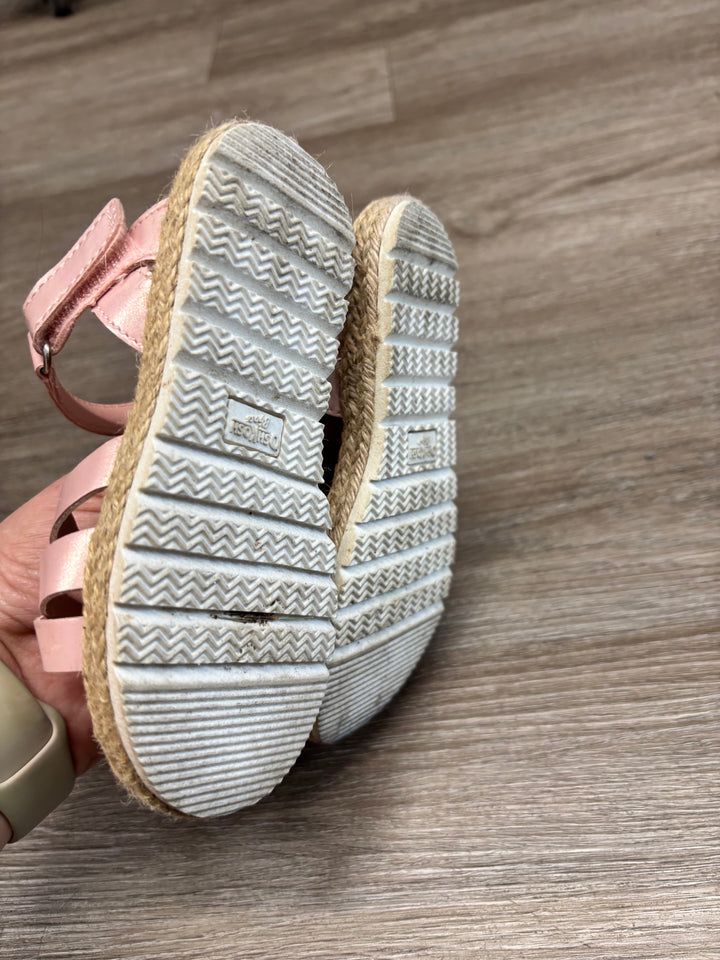 OshKosh Pink Metallic Braided Sandals | Size 10