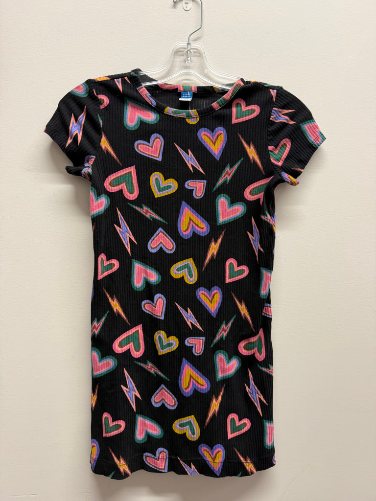 Old Navy Graffiti Print Ribbed Short Sleeve Dress – 10–12