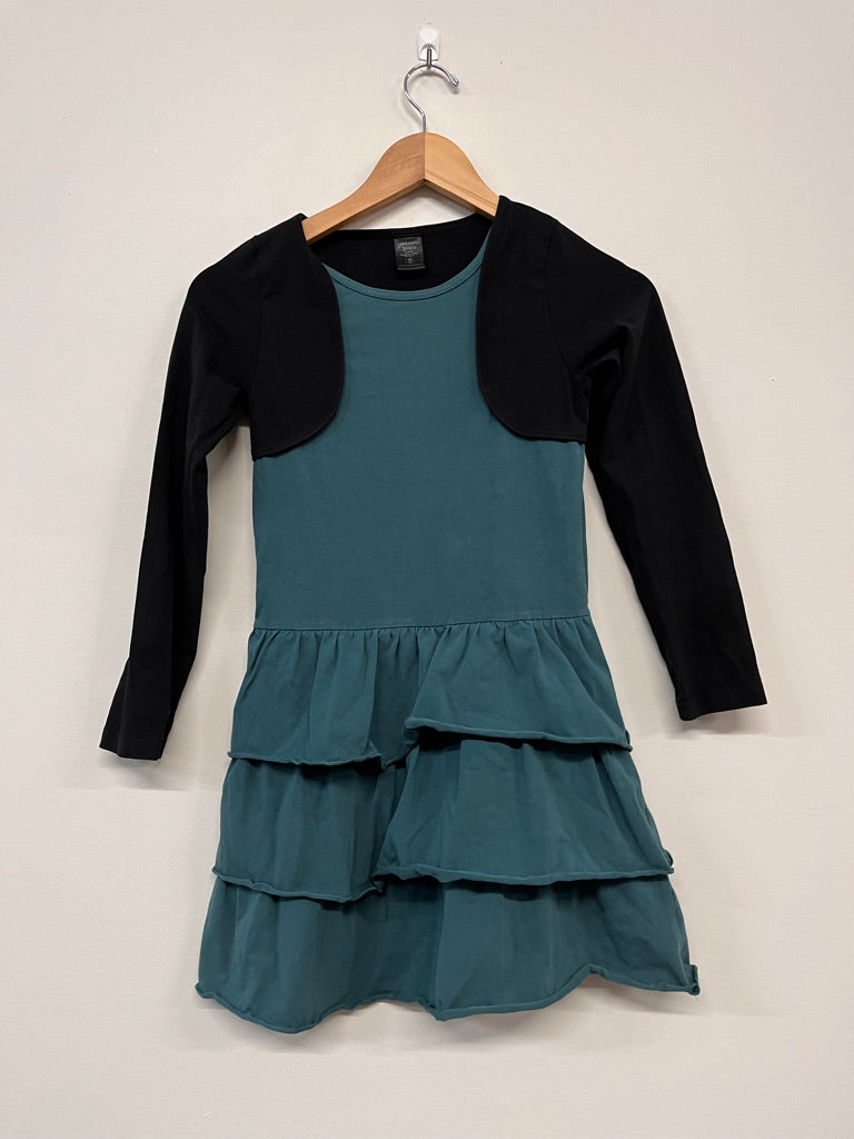 Peekaboo Beans 8 – Holiday Gem Dress & Black Cardigan