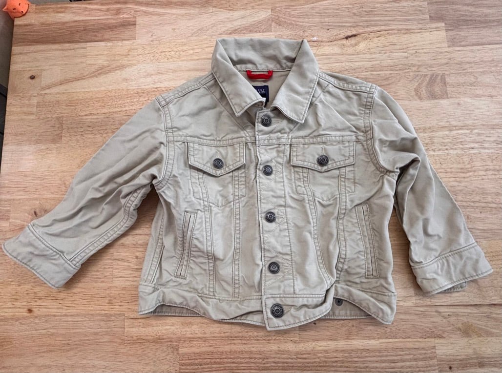 GAP Size 3T Chino Jacket – Light Beige - Nest and Sprout - Consignment