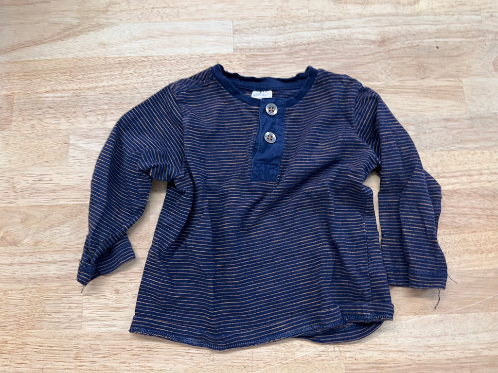 H&M 6–9M Striped Tee