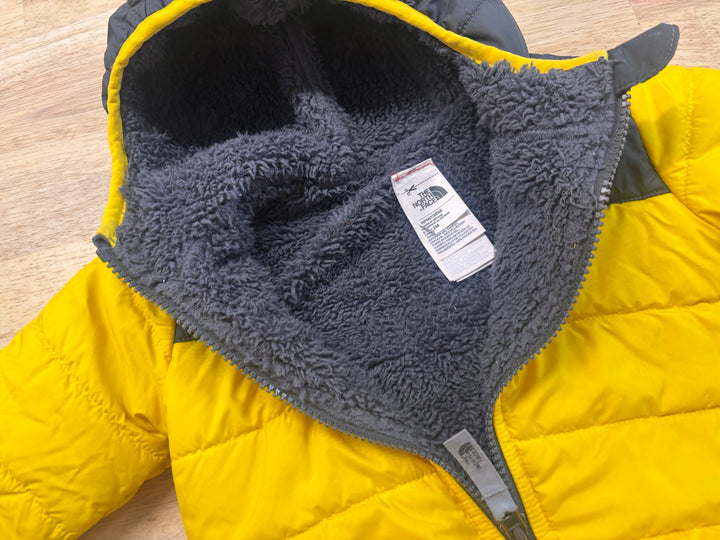 The North Face Reversible Jacket Yellow/Charcoal 6-12M