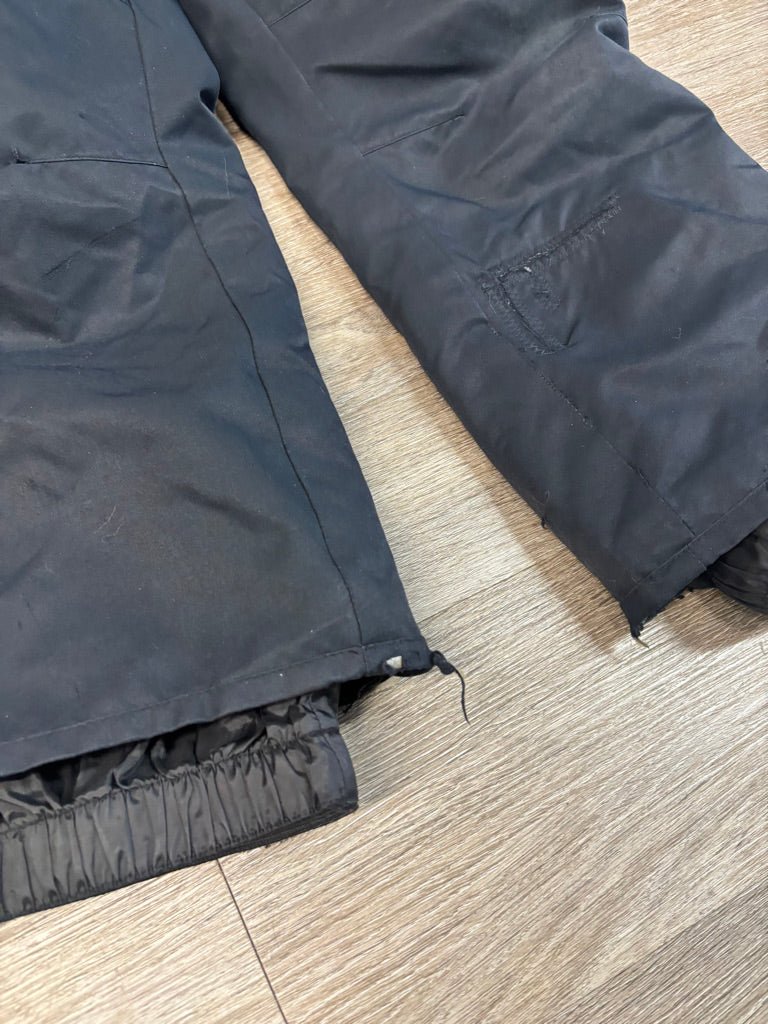 Roxy Black Bib Snowpants Pink Logo | Size T6/7 PLAY - Nest and Sprout-Consignment