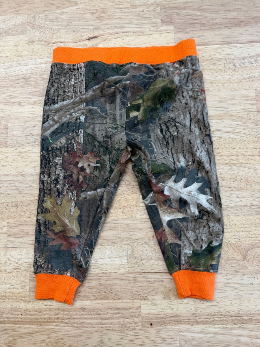 Tru Timber Pants – 12M | Camo Orange Waistband - Nest and Sprout - Consignment
