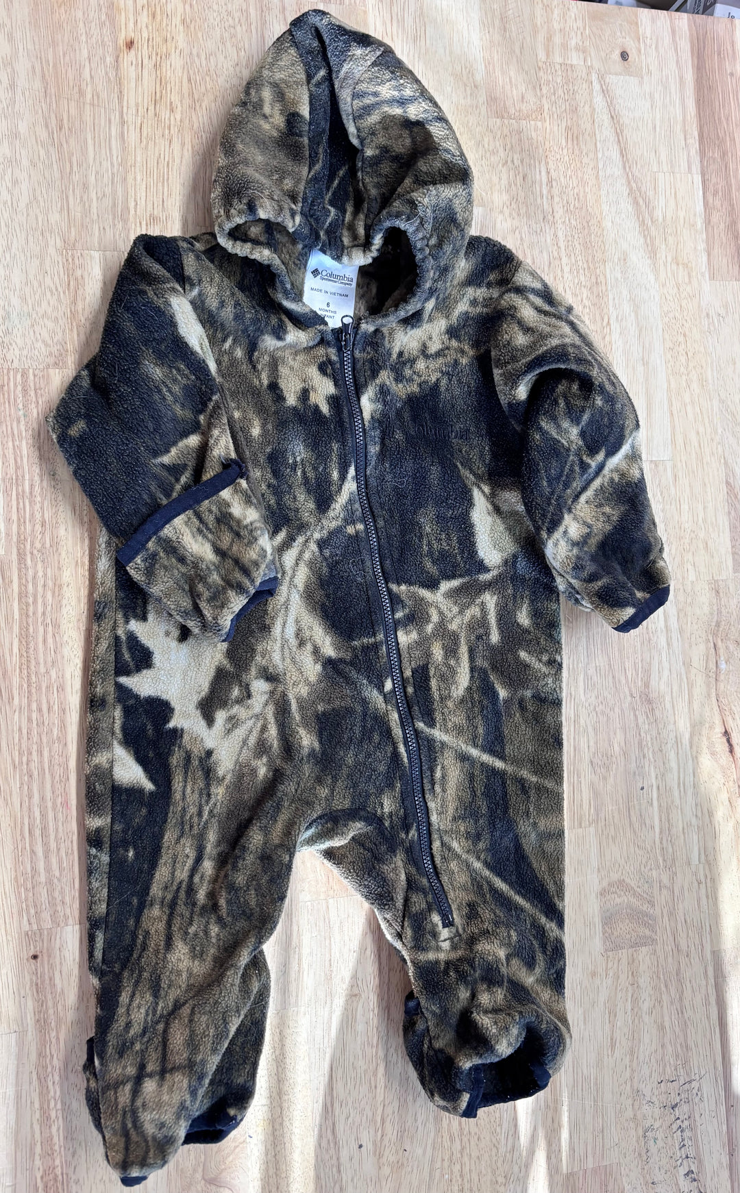 Columbia Camo Fleece Bunting 6M