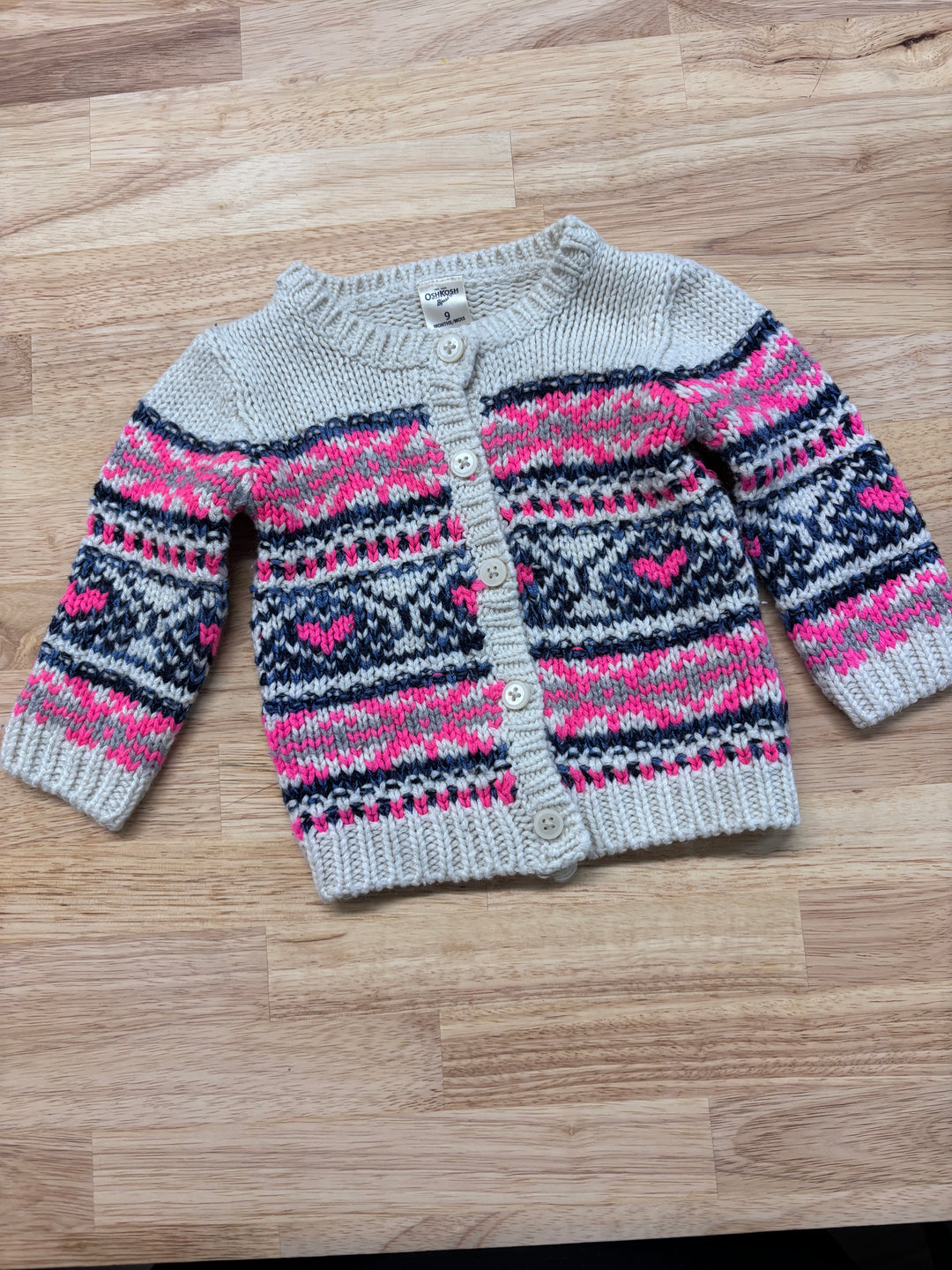 OshKosh Knit Cardigan (9 Months)