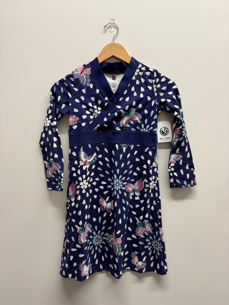 Tea Collection Wrap Neck Dress – 10 - Nest and Sprout-Consignment