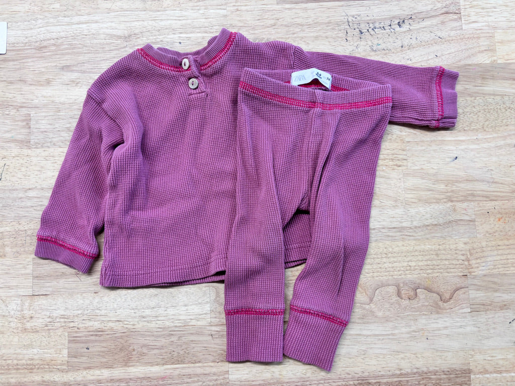 Zara Baby 6–9M Waffle Set