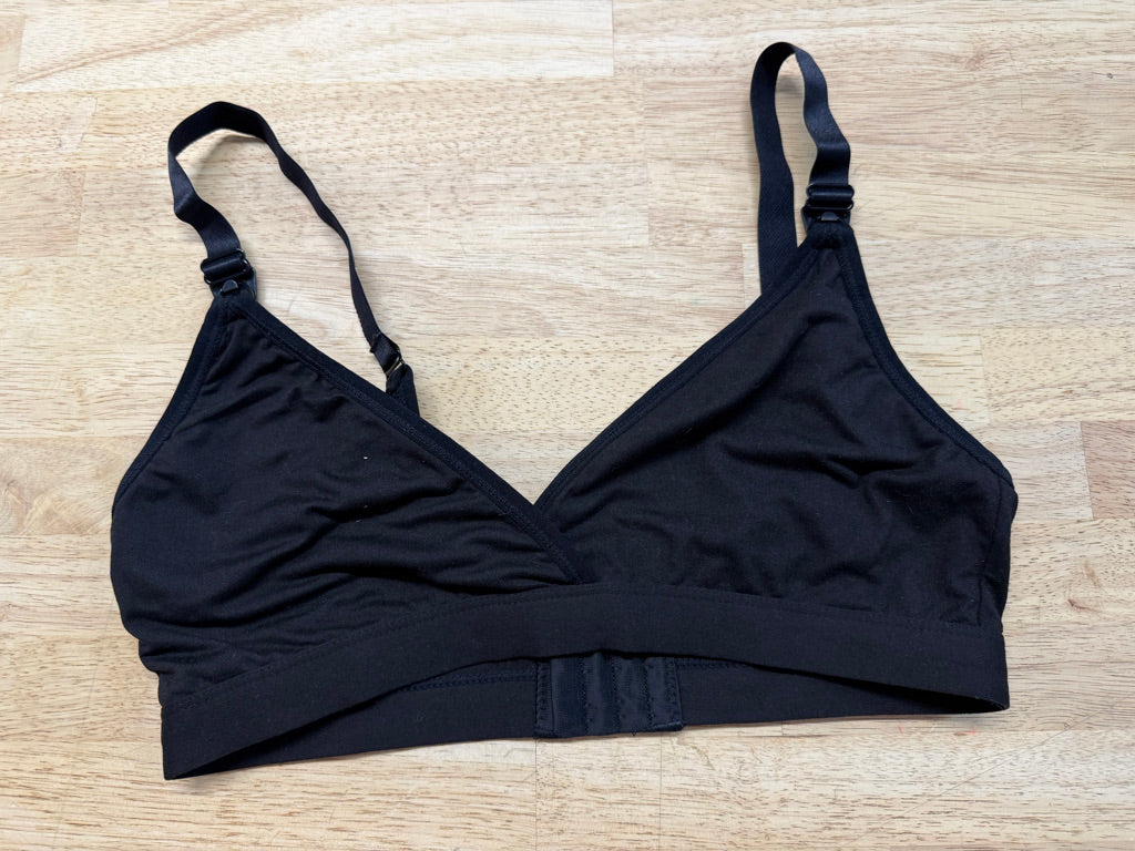 Bumpsuit Crossover Nursing Bra – XL/XXL | Black Triangle