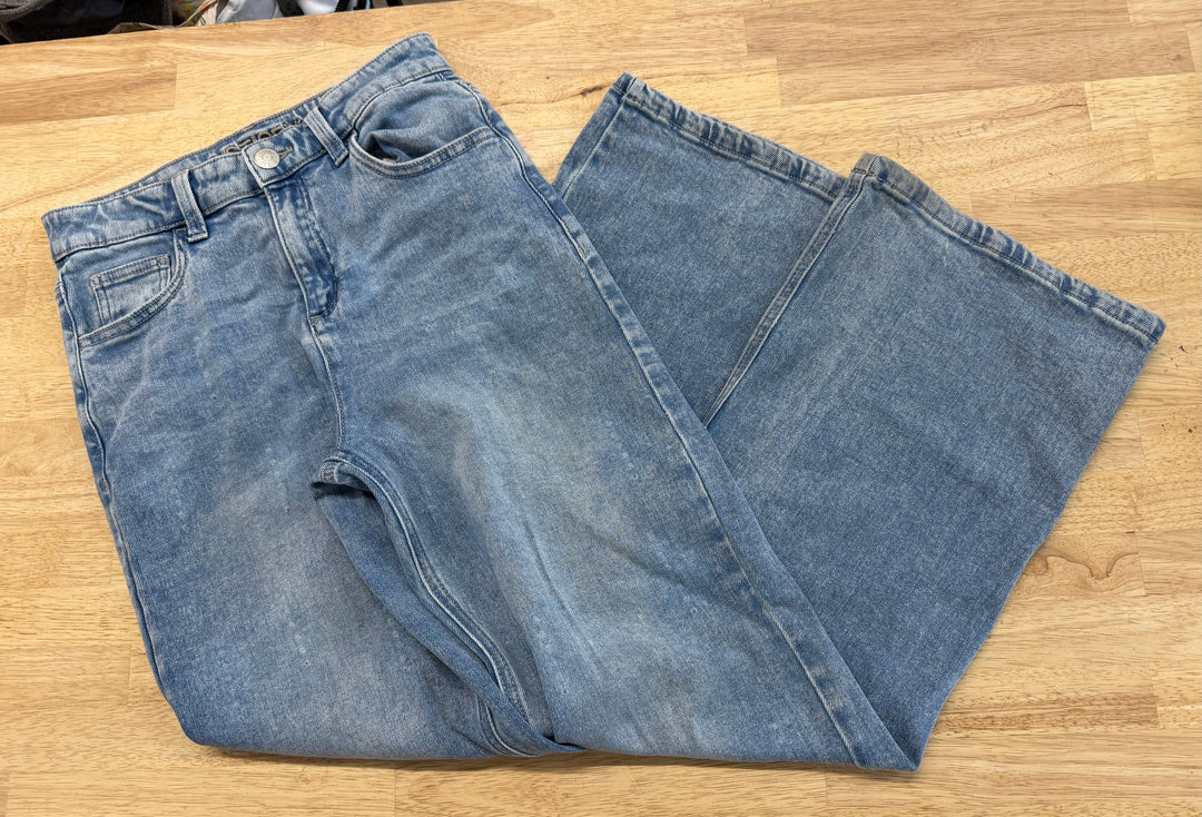 Justice Wide Leg Jeans – 16 | Light Wash