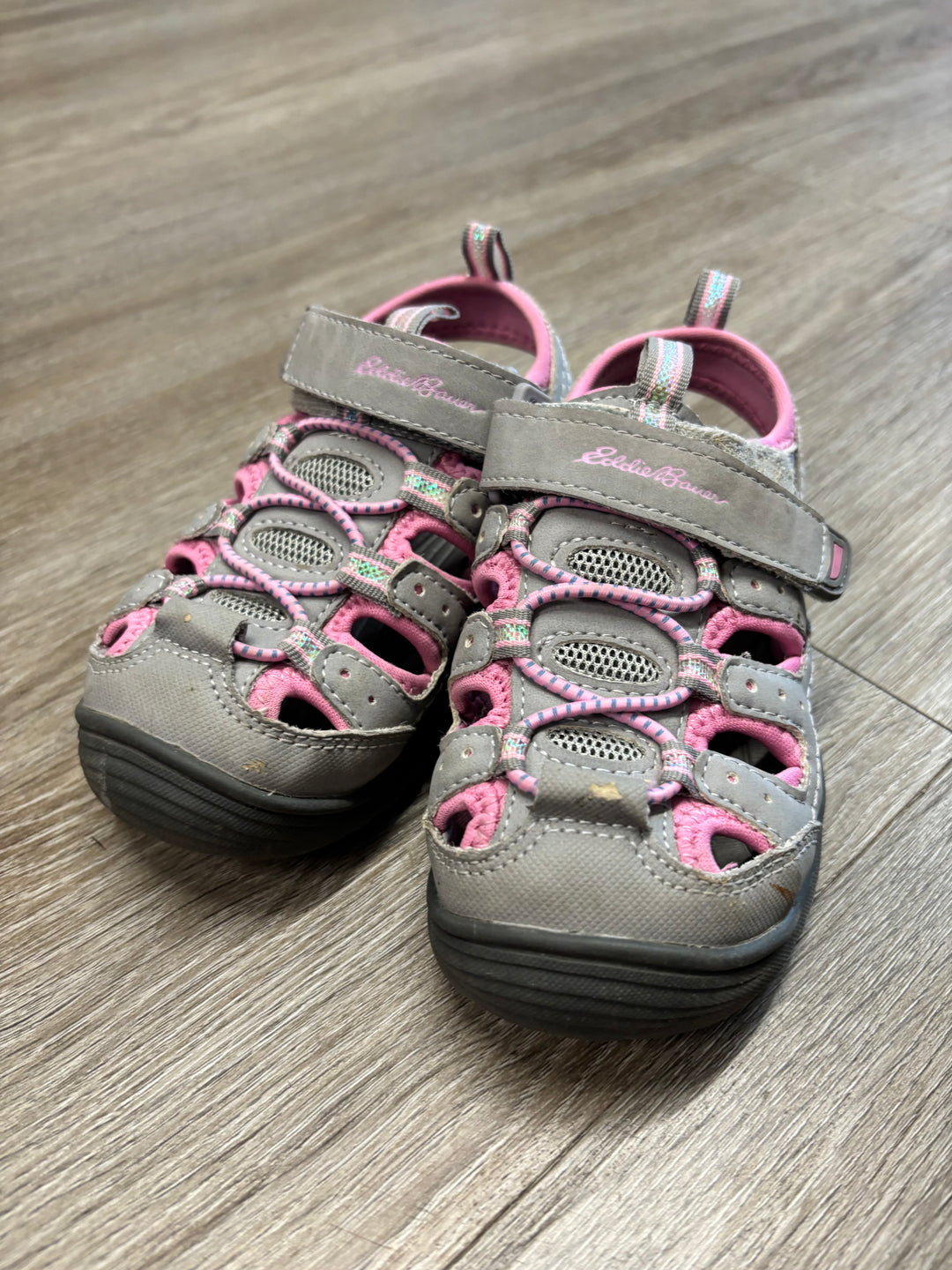Eddie Bauer Grey Pink Closed-Toe Sandals | Size 12