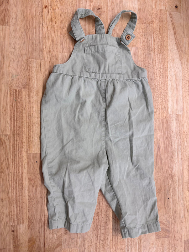 H&M 12M Light Green Romper – Button Style