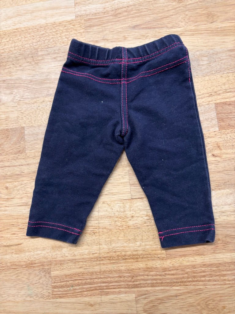 Please Mum Baby Jeans Leggings – 3 - 6M - Nest and Sprout - Consignment