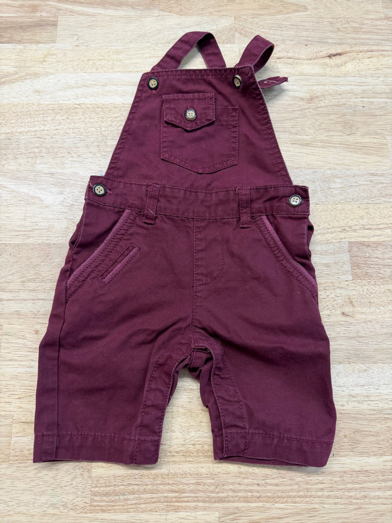 United Colors of Benetton Overalls – 8–12M | Burgundy Snap Crotch