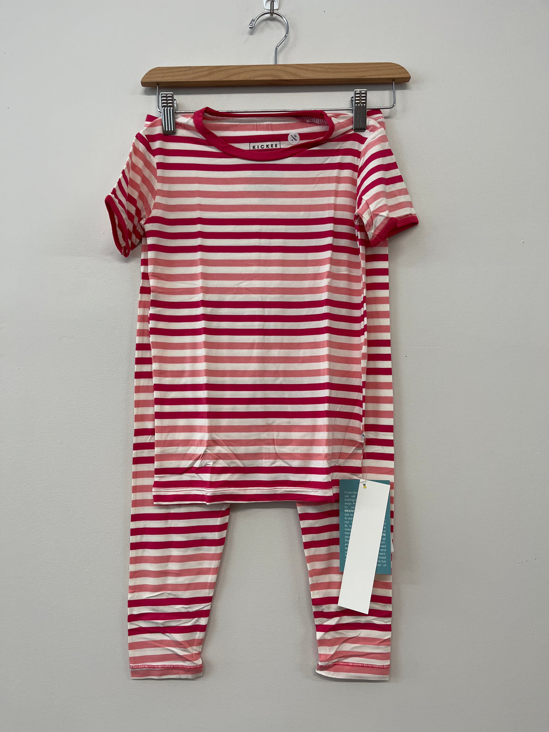 Kickee Pants 10 Forest Stripe PJ Set NWT