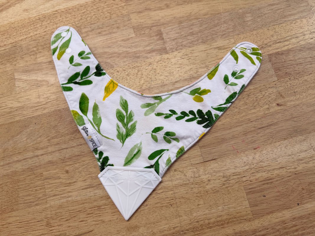 Glitter & Spice Chew Bib - Nest and Sprout - Consignment