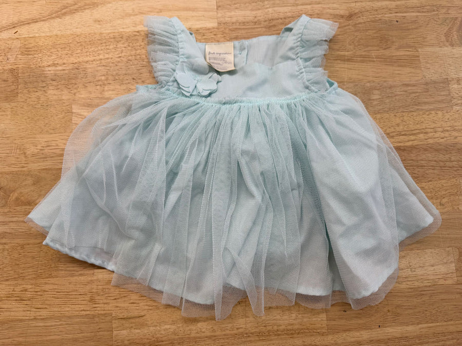 First Impressions Mesh Overlay Tunic Light Blue | Size Unknown - Nest and Sprout - Consignment