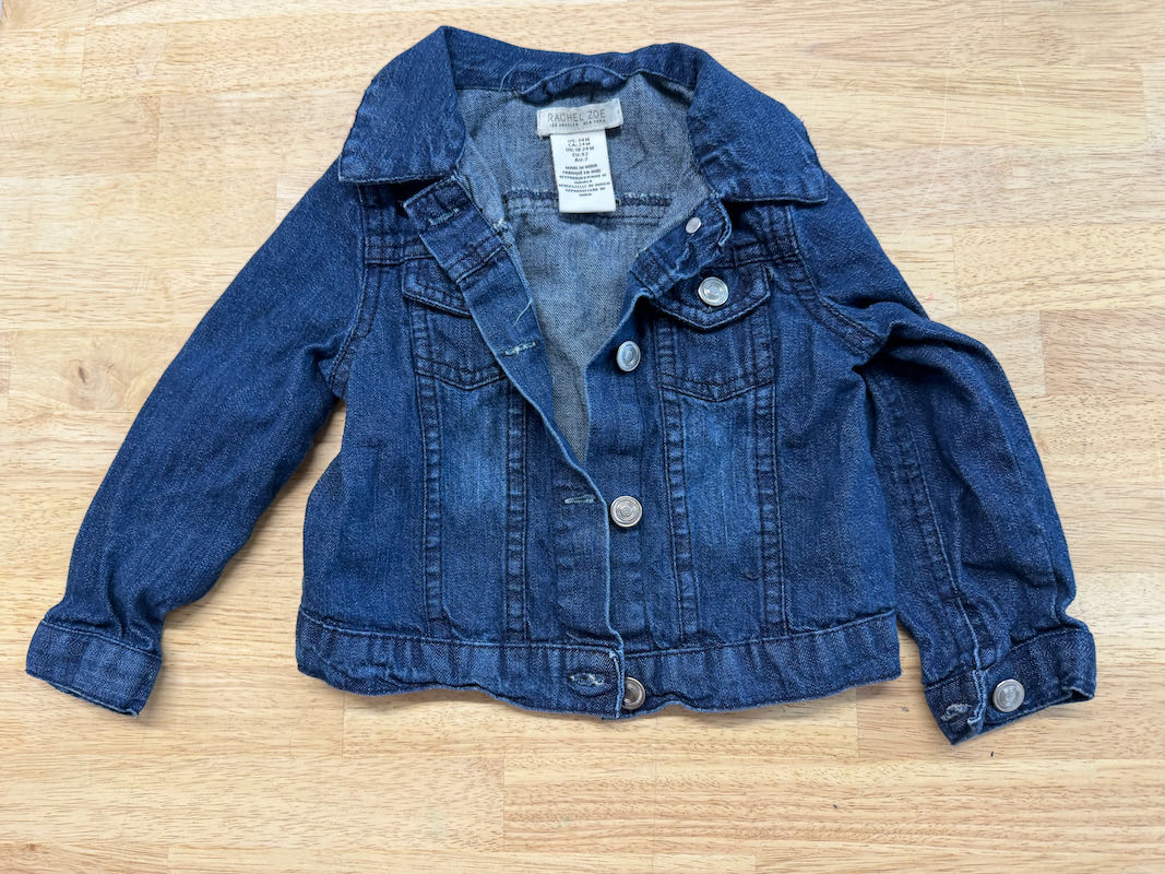 Rachel Zoe Lightweight Denim Jacket Dark Wash | Size 24M