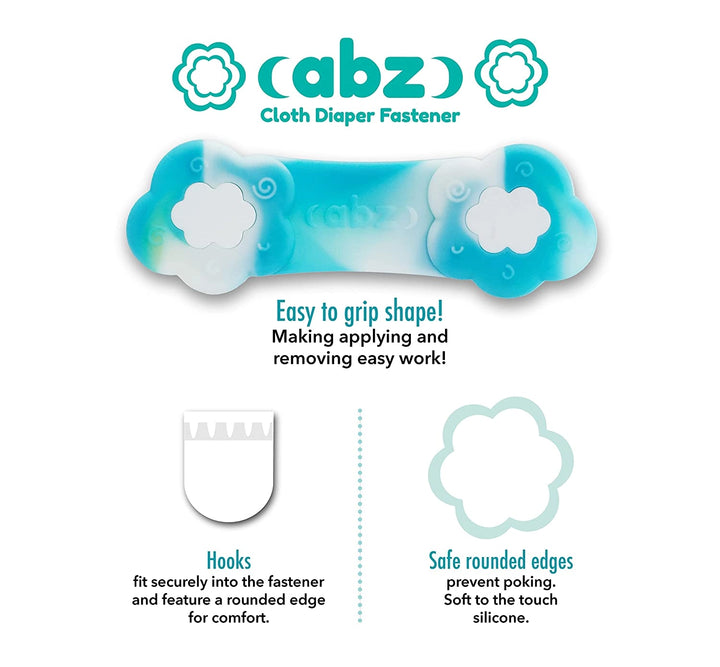 Abz Cloth Diaper Fastners 4 Pack