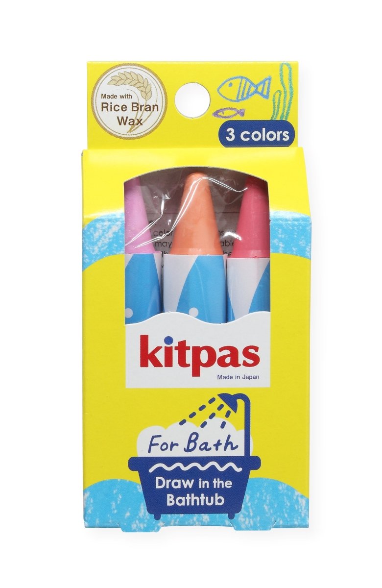 Kitpas Bath Crayons – 3 Colours - Nest and Sprout - Kitpas