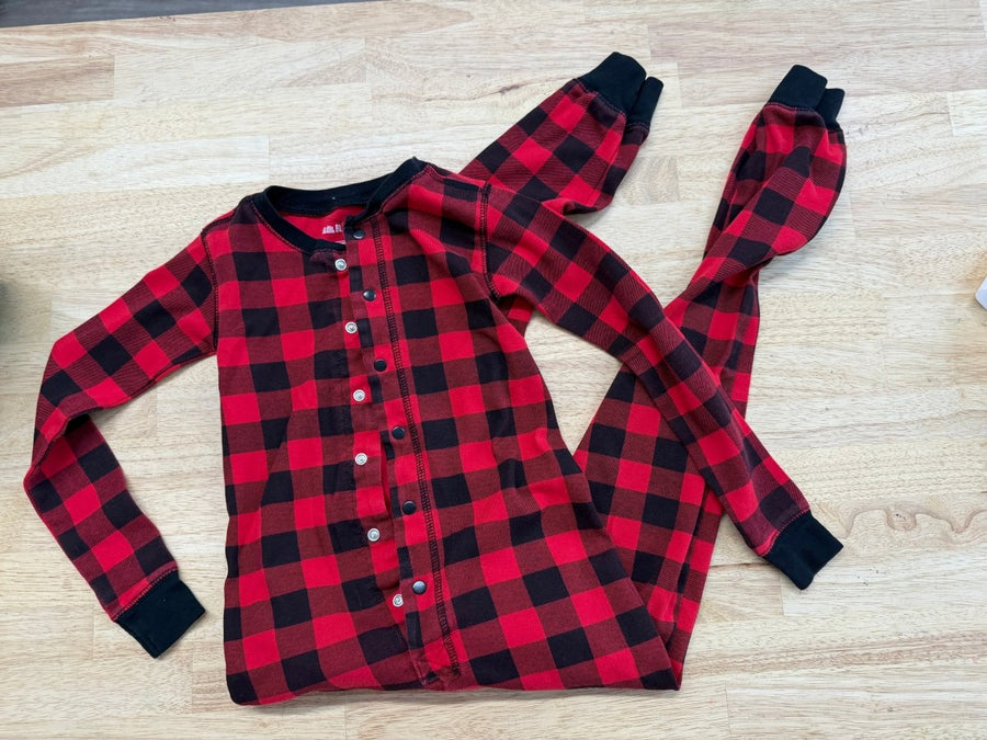 Little Blue House by Hatley Sleeper – Size 6 | Christmas Buffalo Plaid - Nest and Sprout - Consignment