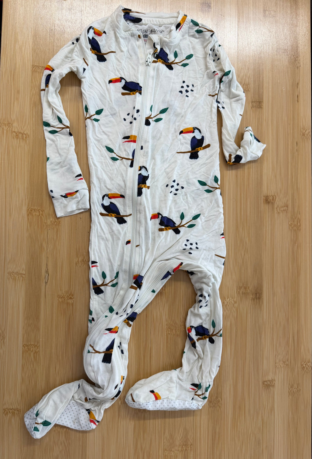 Zippy Jamz Toucan Sleeper – 12–18M | Crotch Zip | Play