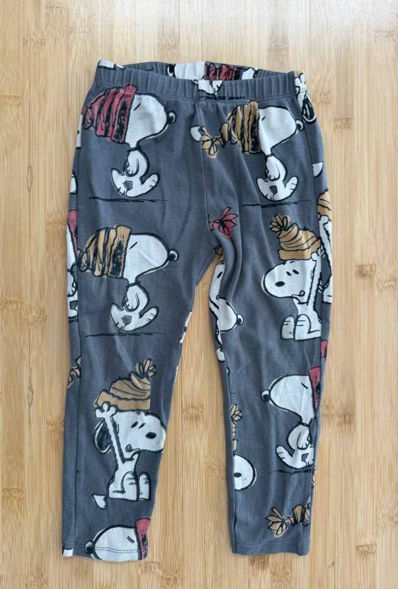 Zara x Peanuts Legging – 3-4 | Grey - Nest and Sprout-Consignment
