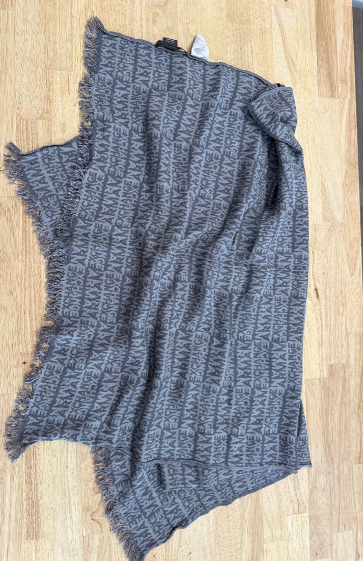 Armani Exchange Viscose Scarf – One Size | Grey - Nest and Sprout-Consignment