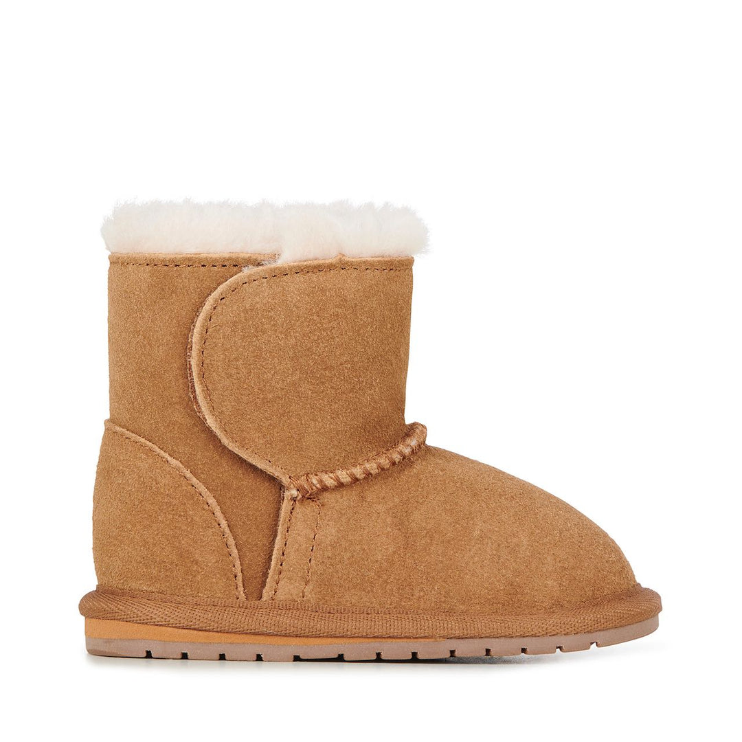 Side view of chestnut coloured Toddle | Early Walker Winter Boot