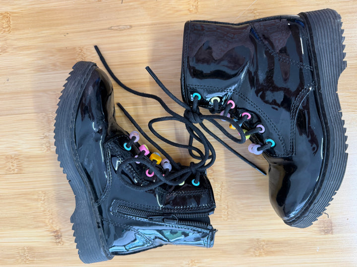 The Children's Place Ankle Boots – 12 | Shiny Bead Work Side Zipper Lace-Up