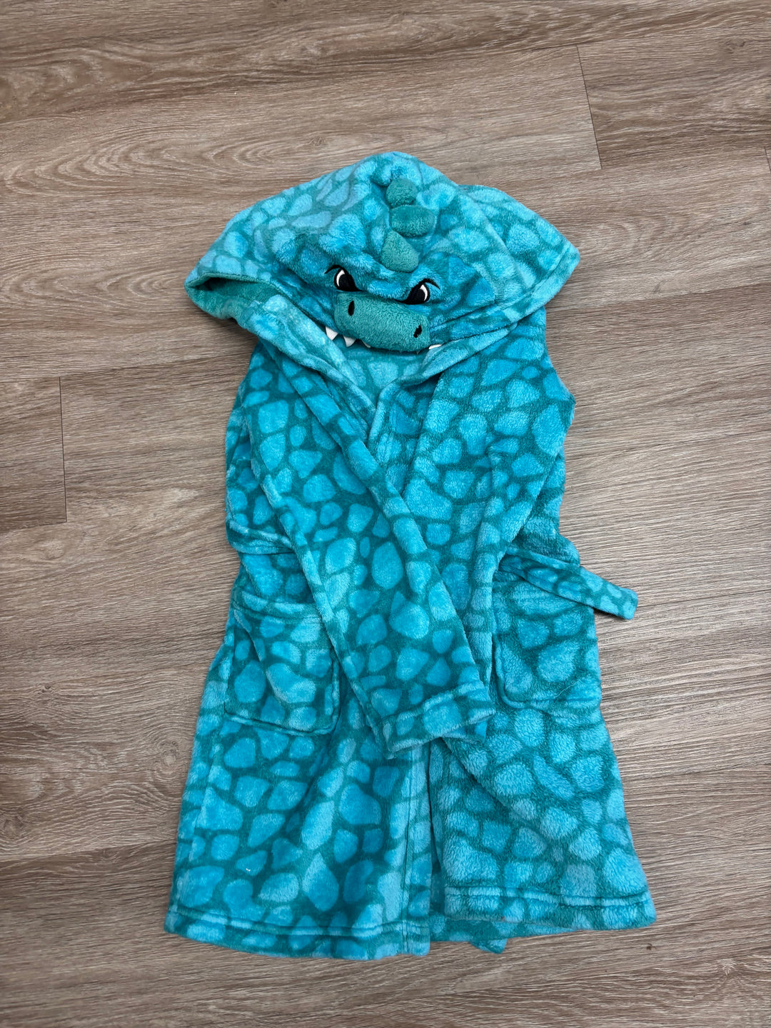 George Dinosaur Fleece Robe – Blue & Green size 6