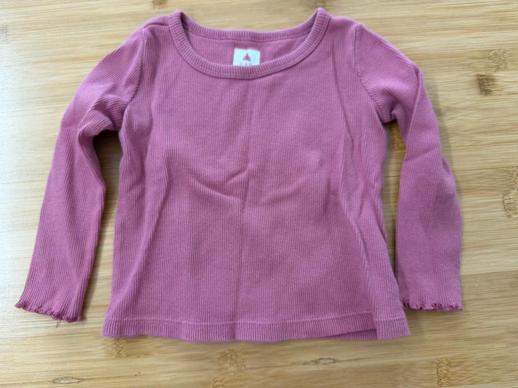 Baby Gap Ribbed Long Sleeve Shirt – 18–24M | Pink