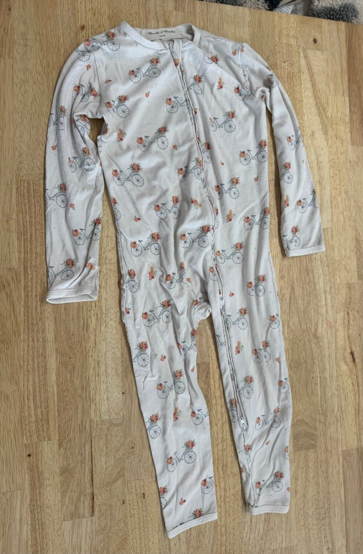 Bambi and Birdie One Piece Sleeper – 18-24 Months | Bicycle Print - Nest and Sprout-Consignment