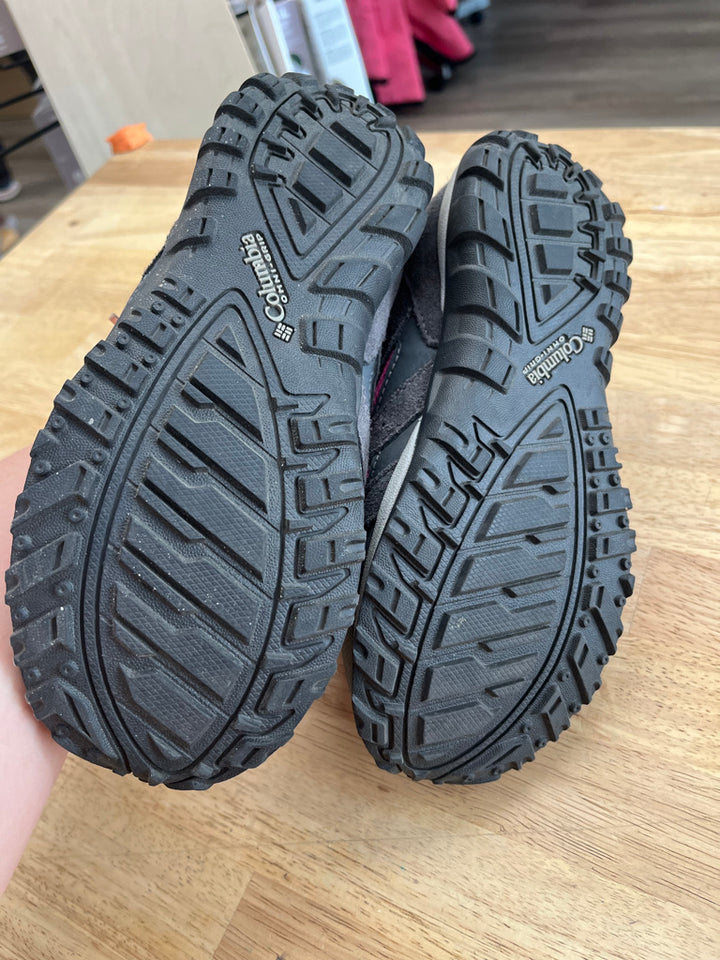 Columbia Hiker Shoes – Youth 3 Gray & Fuchsia LIKE NEW