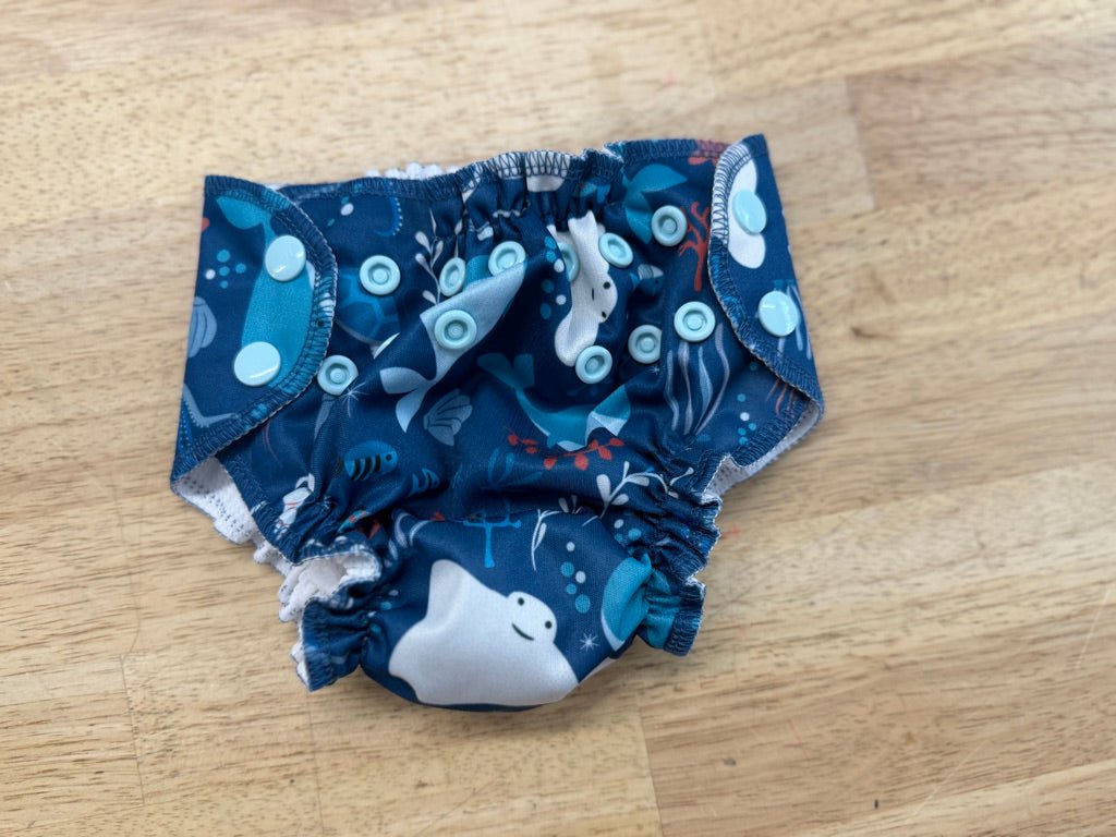 Amp Swim Diaper – Size 1 | Sea Print - Nest and Sprout - Consignment