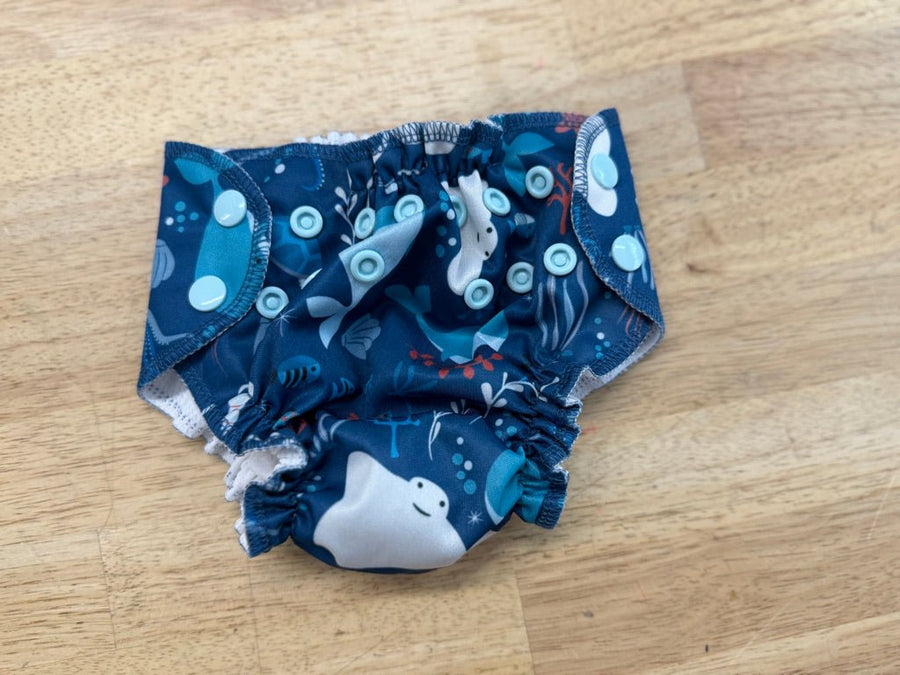 Amp Swim Diaper – Size 1 | Sea Print - Nest and Sprout - Consignment