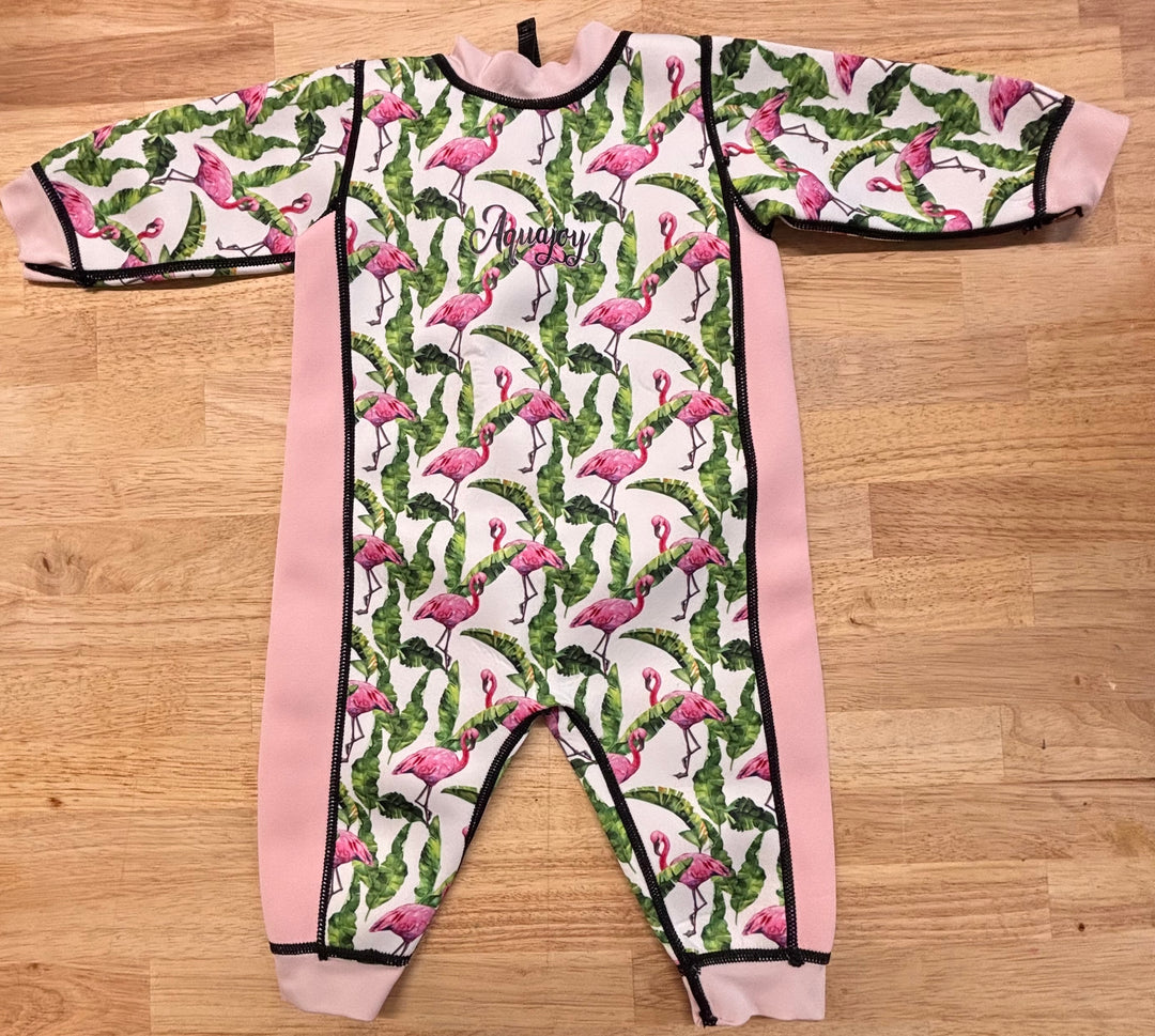 Aquajoy 6-12M Wetsuit - Flamingo Print