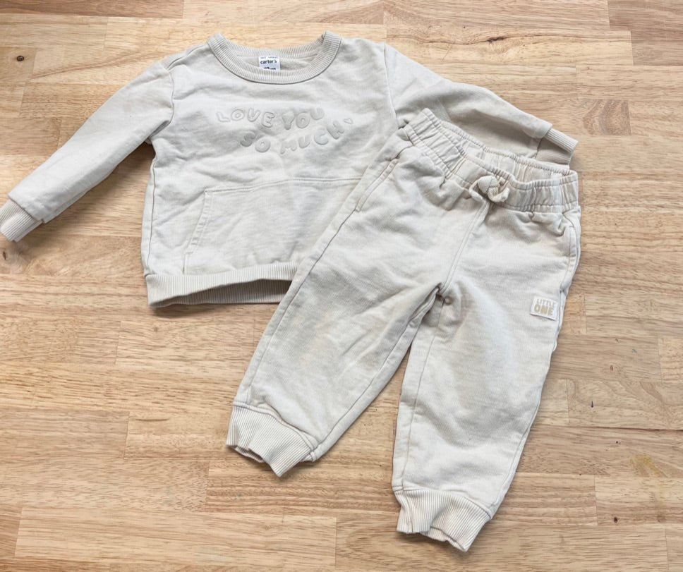 Carters 12M "Love You So Much" Sweatshirt - Nest and Sprout - Consignment