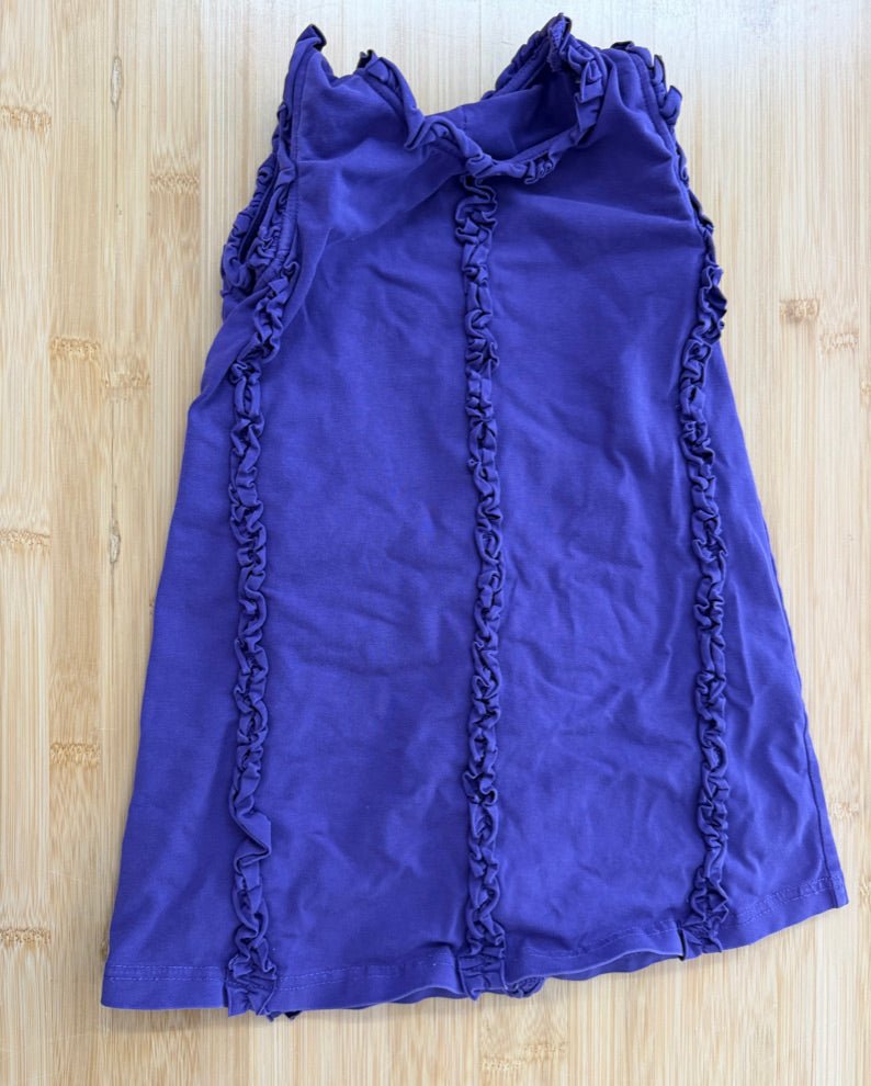 Peekaboo Beans Ruffle Front Tank Dress – 4 | Ruffled Down Front - Nest and Sprout-Consignment