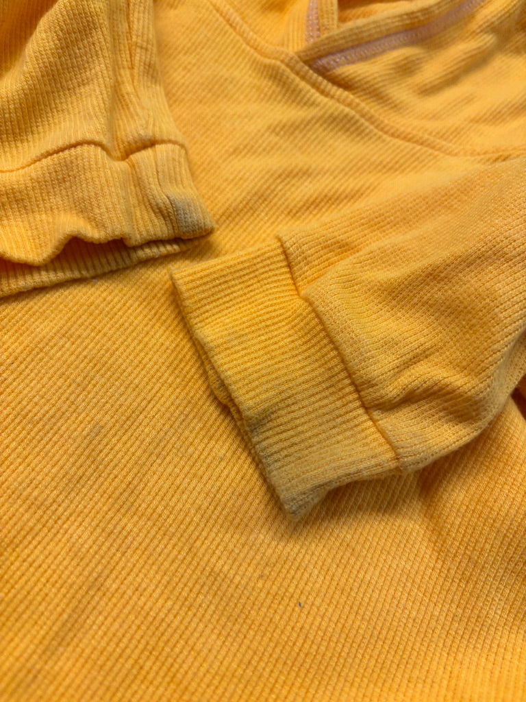 Haven Kids Ribbed Hoodie – 18–24M Yellow play condition