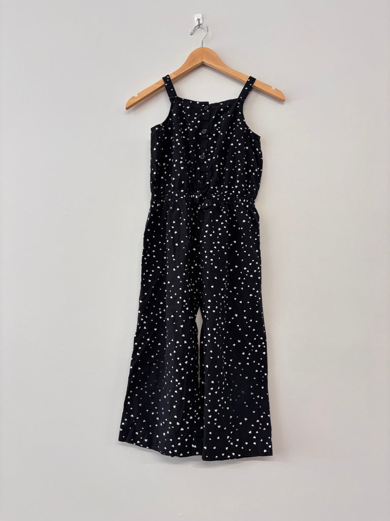 OshKosh Romper – 10 Black & White Hearts