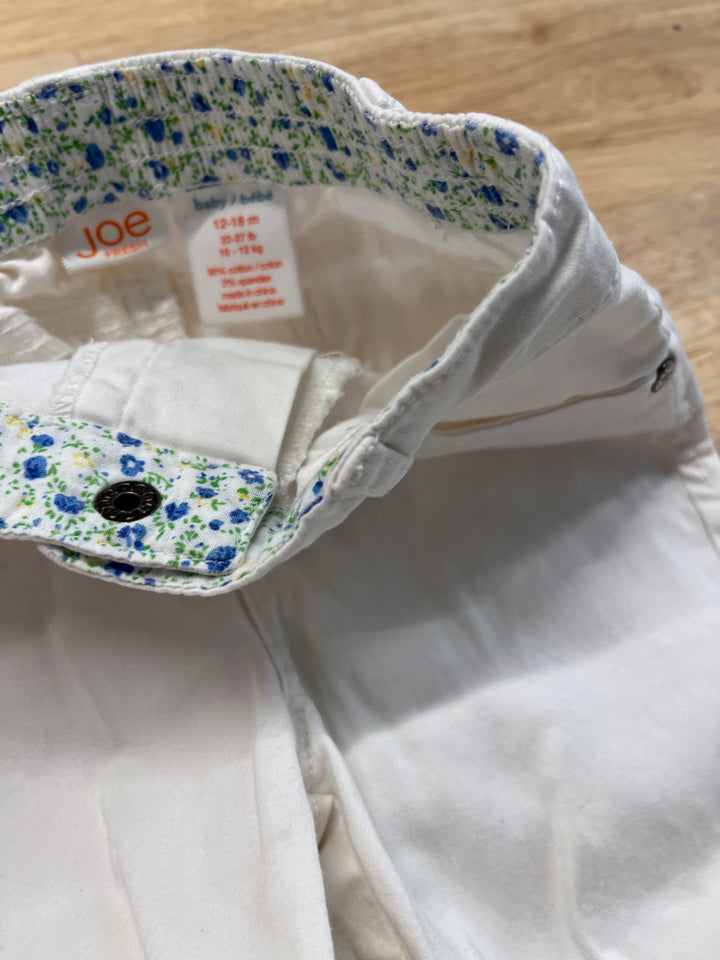 Joe Fresh 12–18M – Blue Jeans with Floral Liner