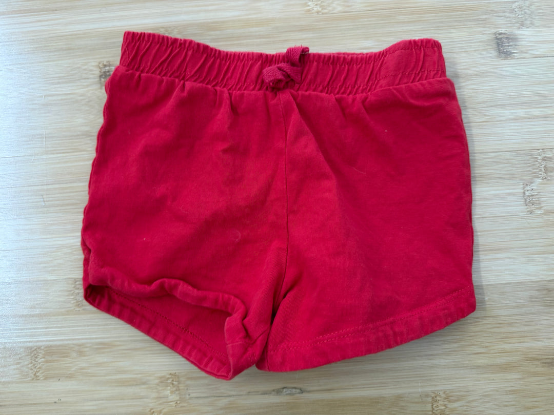 George Terry Cloth Shorts – 18–24M | Red Girl Fit