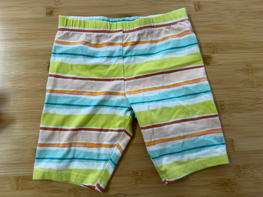 Carter's Bike Shorts – 8 | Green & Blue Stripe