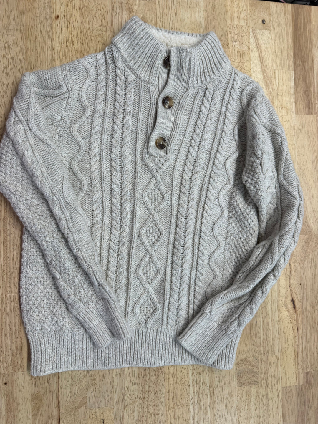Gap Kids Cable Knit Sweater – Medium | Cream
